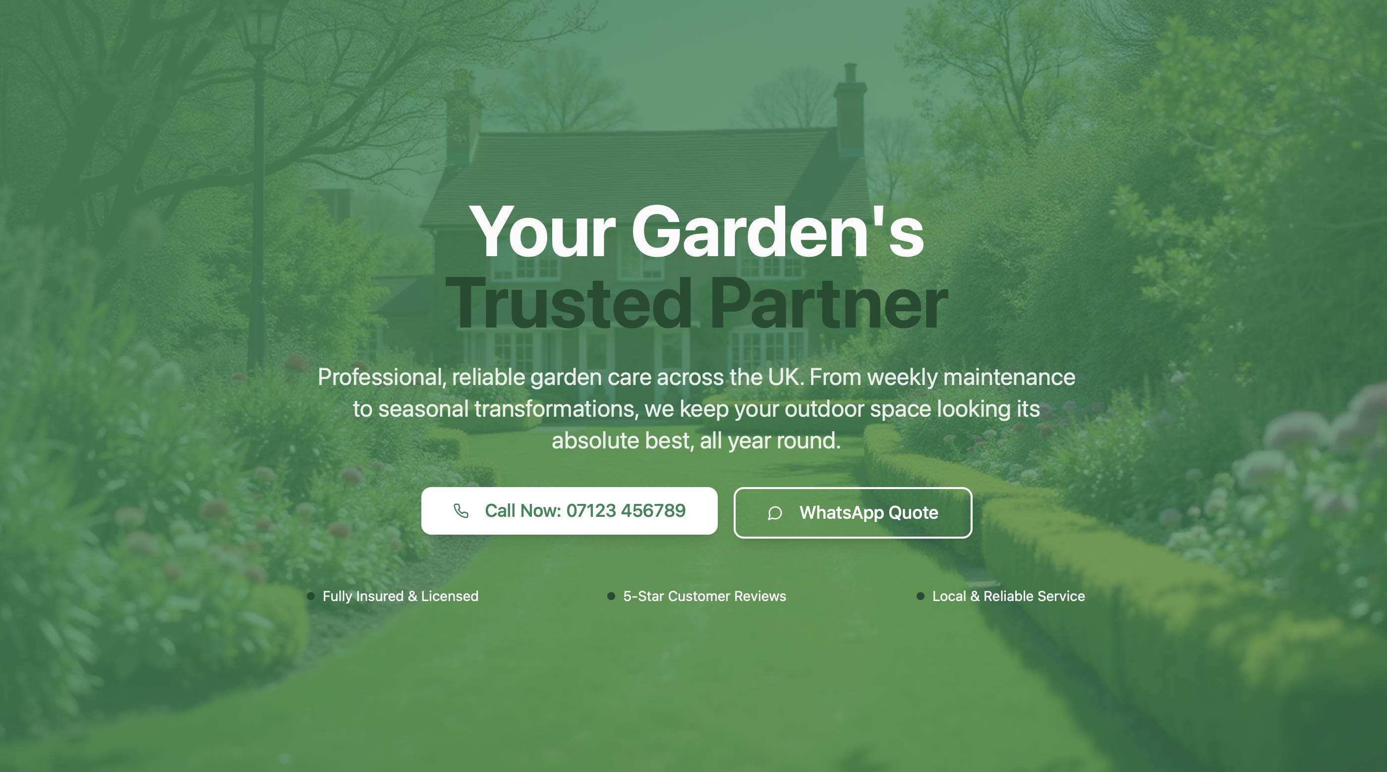 Gardener Website Preview