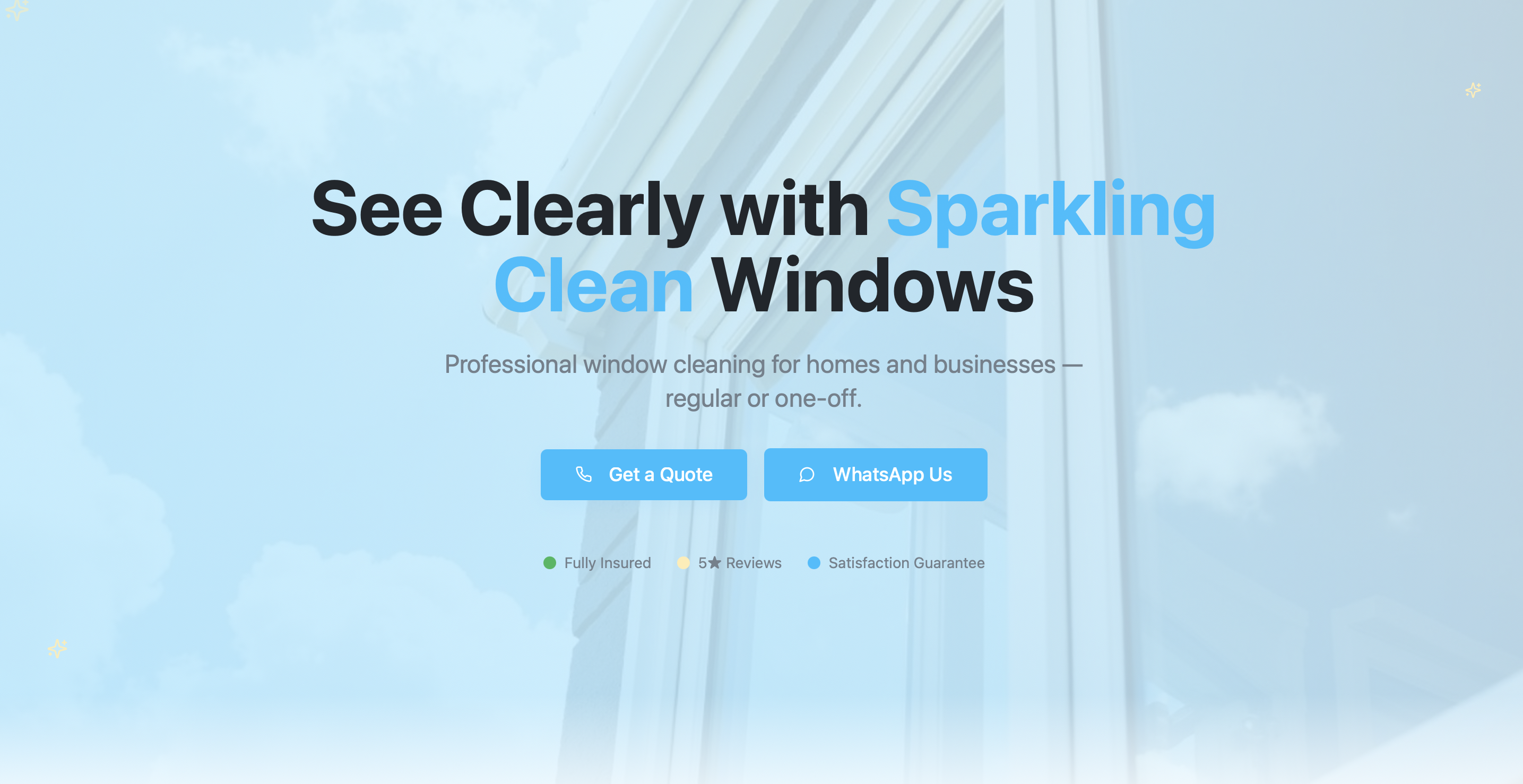 Window Cleaner Website Preview